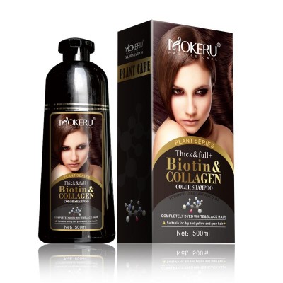 Private Label MOKERU long lasting color shampoo biotin natural biotin shampoo